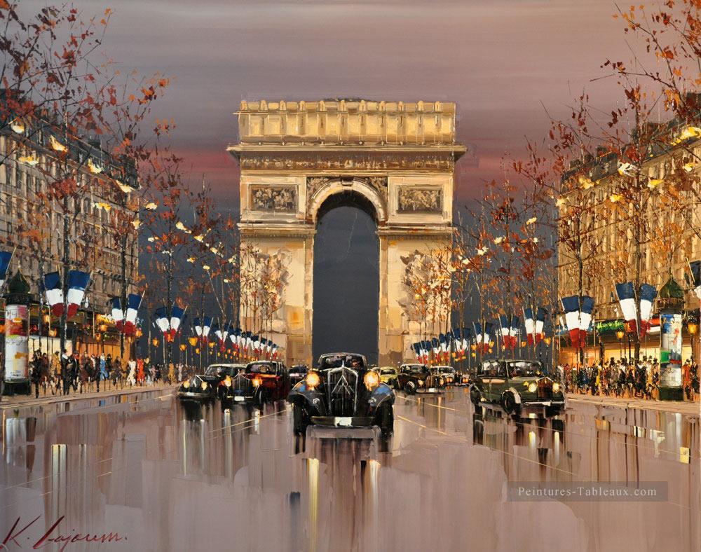 Arc de triomphe Kal Gajoum Paris Peintures à l'huile